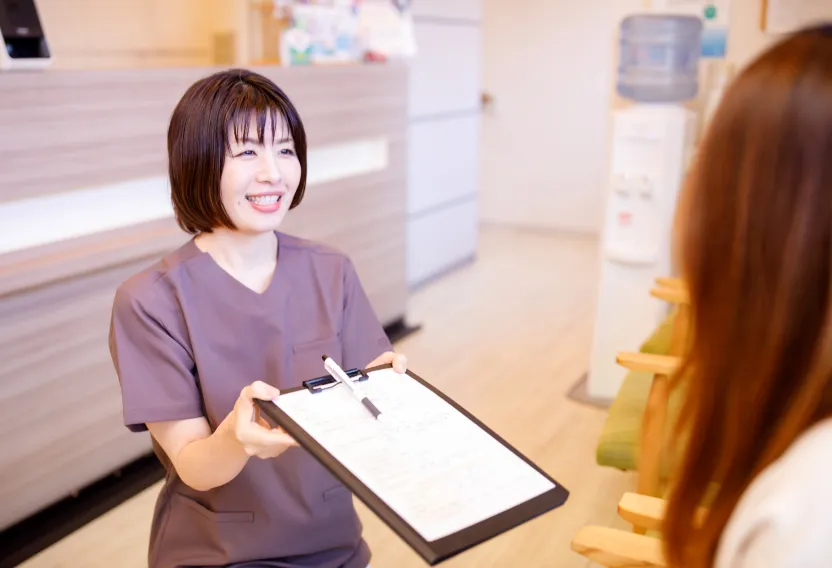 初診来院・問診票の記入